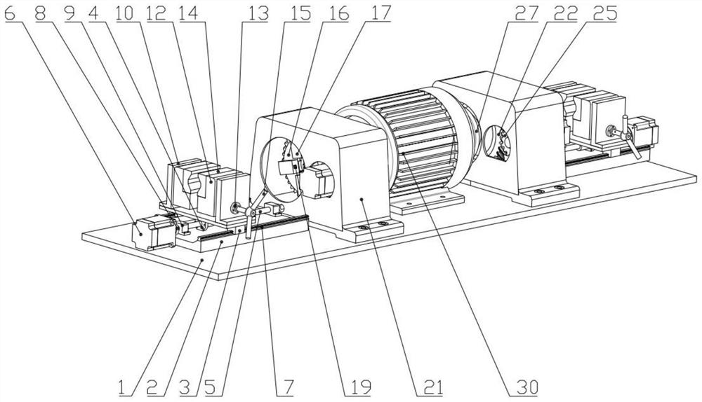 Building steel bar end thread rolling mechanism