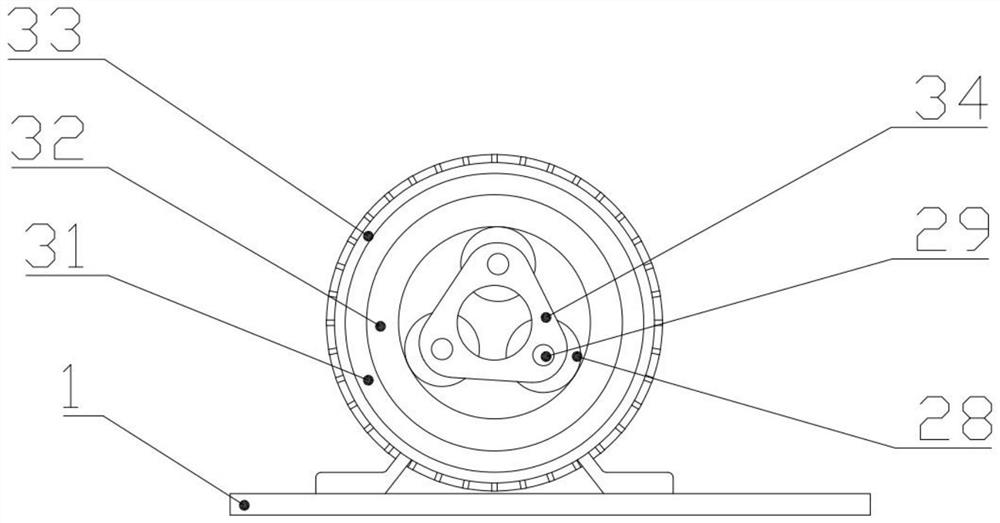 Building steel bar end thread rolling mechanism