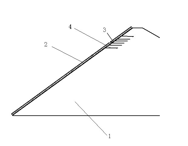 Impervious face slab anti-seismic structure of concrete rock-fill dam and construction method thereof