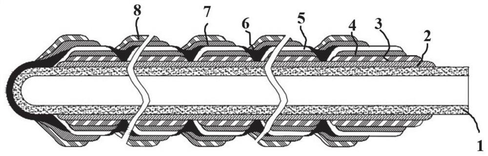 One-end self-sealing bamboo joint pipe type solid oxide fuel cell/electrolytic cell and preparation method of cell/electrolytic cell stack thereof