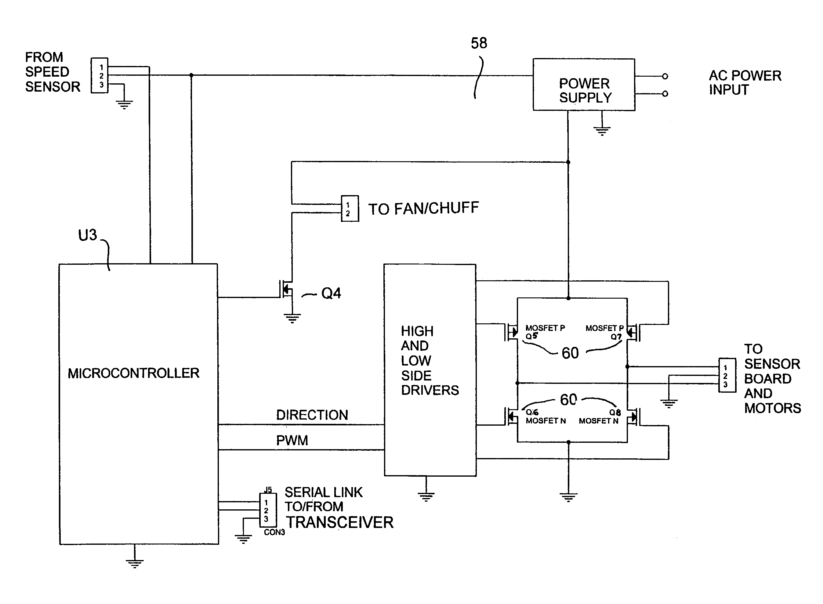 Radio-linked, bi-directional control system for model electric trains