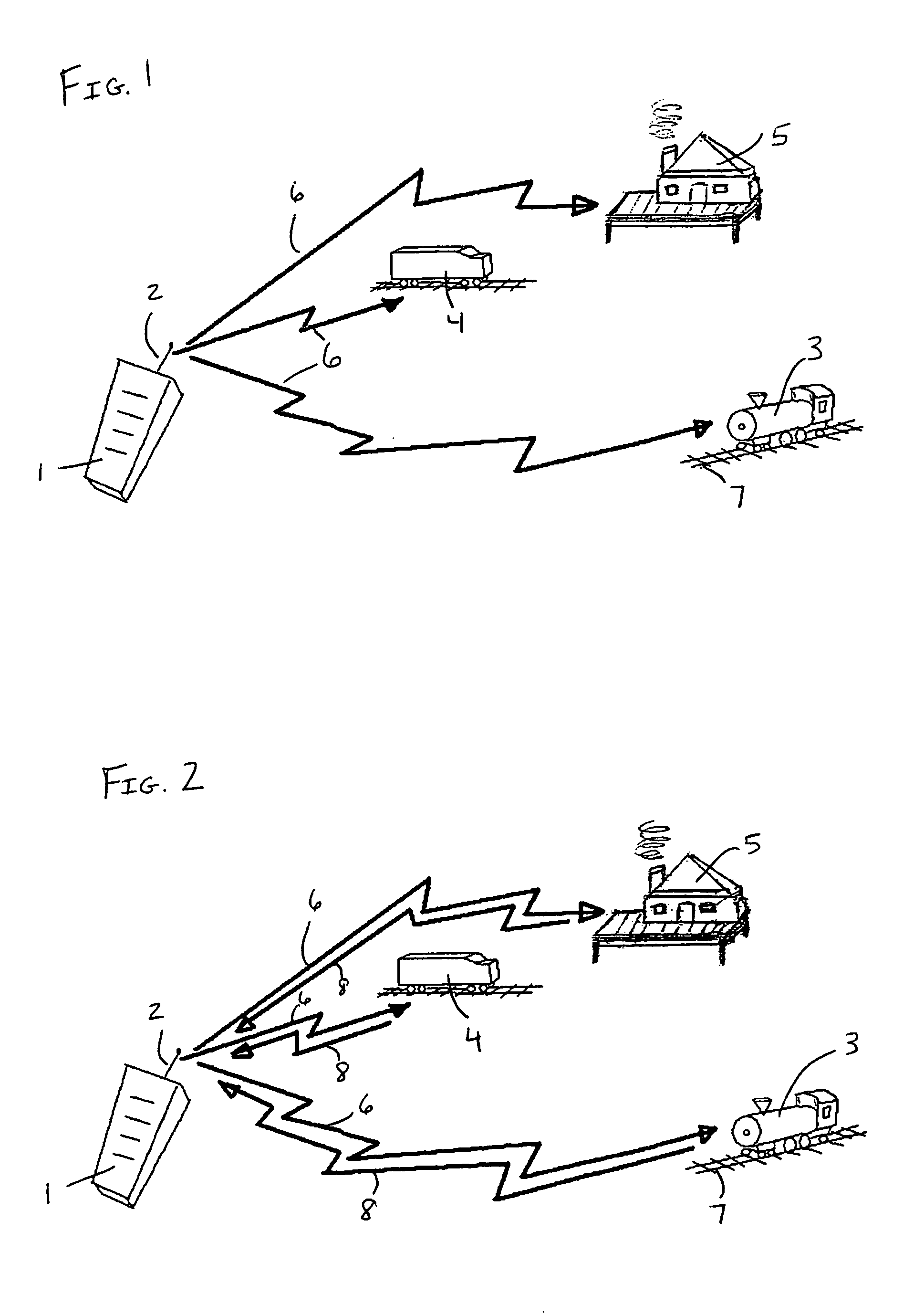 Radio-linked, bi-directional control system for model electric trains