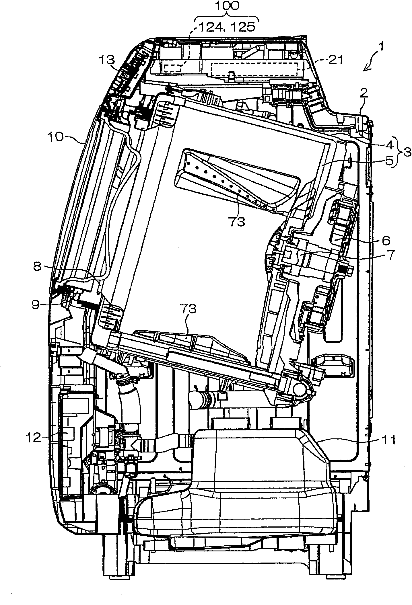 Washing dryer and deodorant device