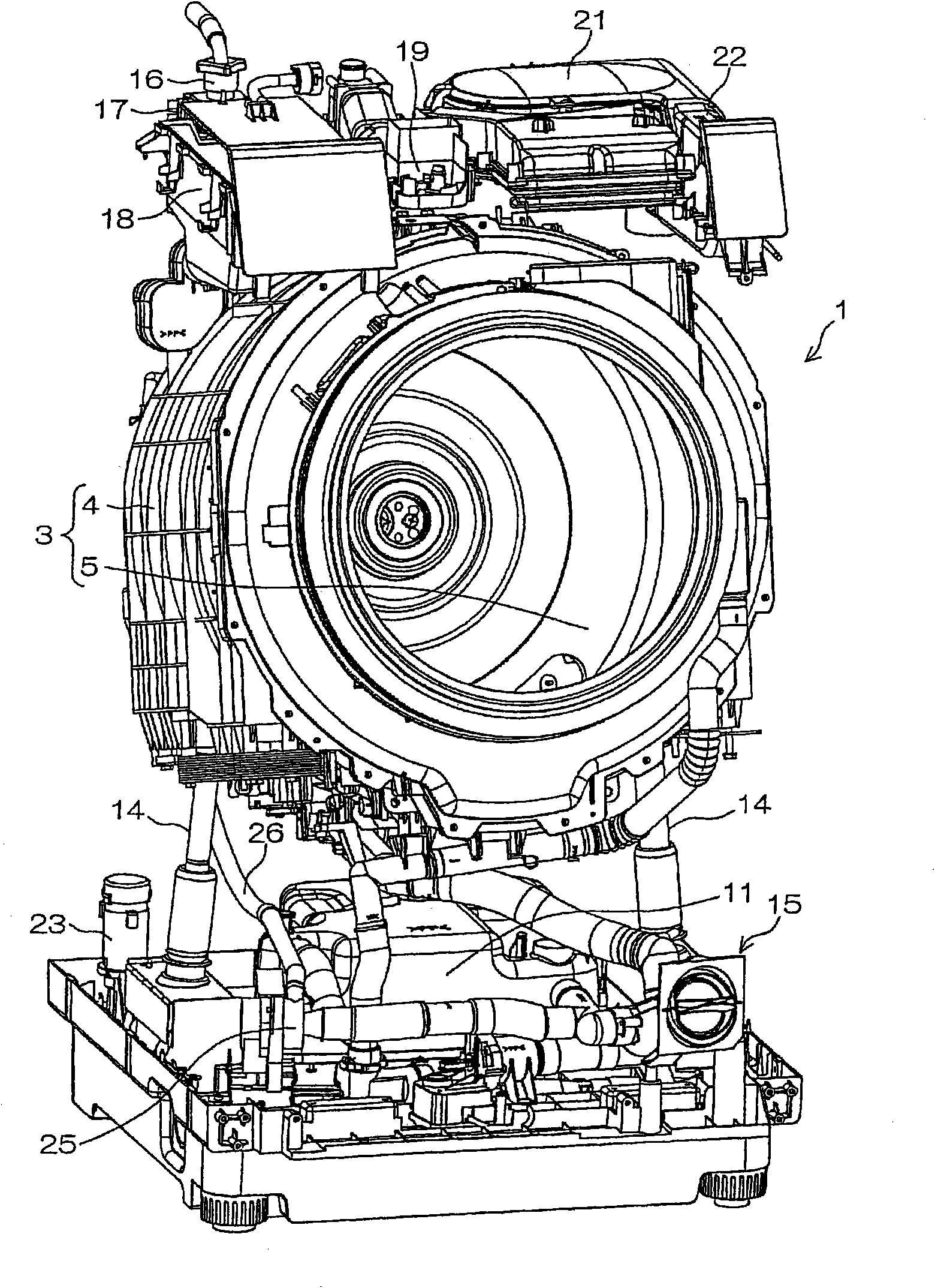 Washing dryer and deodorant device