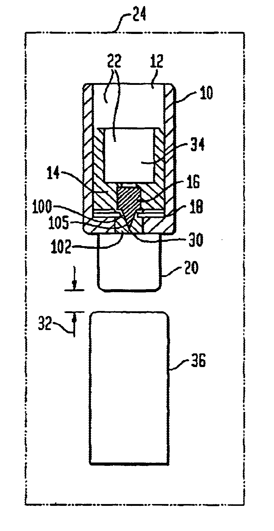 Fuze explosive train device and method