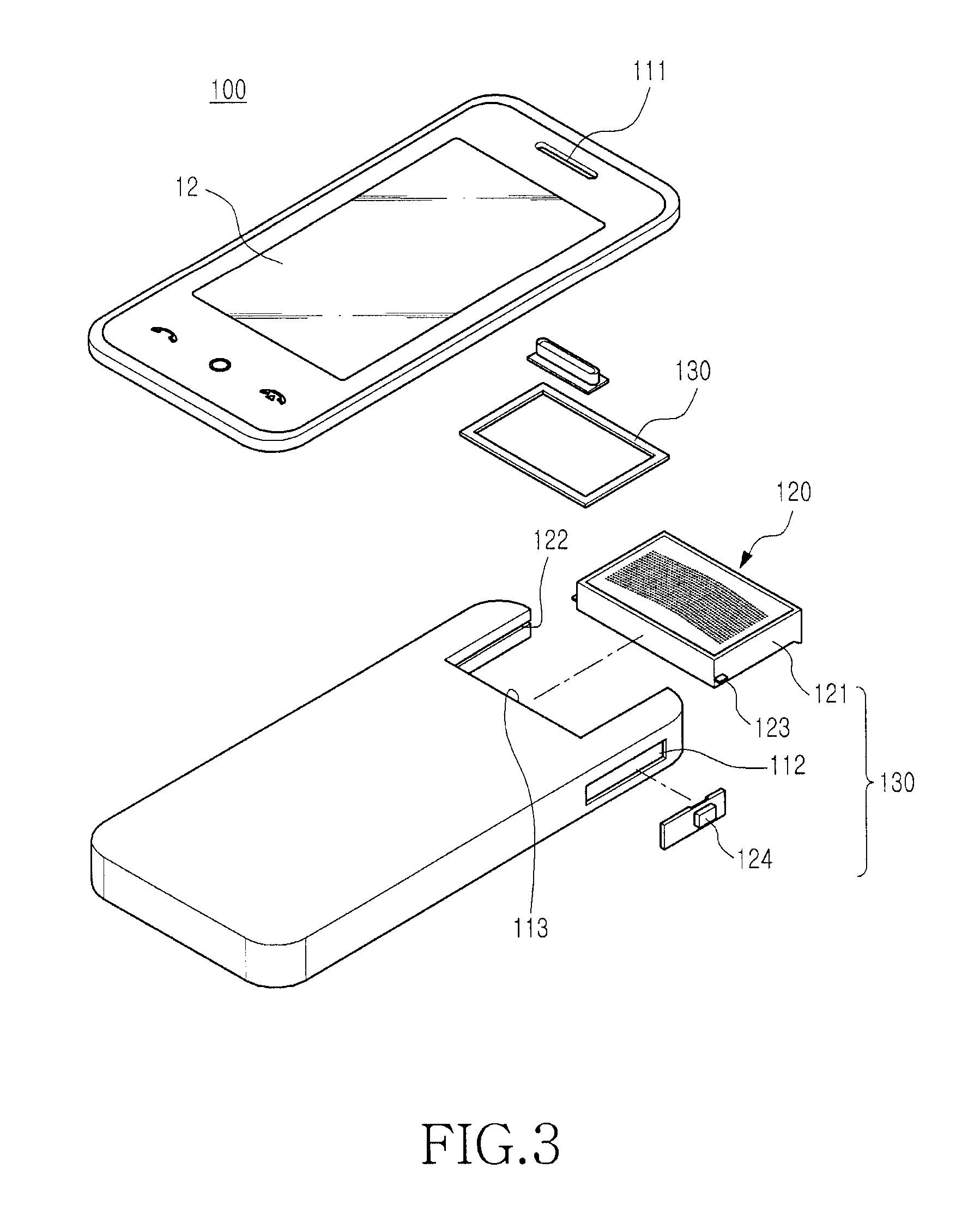 Portable terminal with speaker device