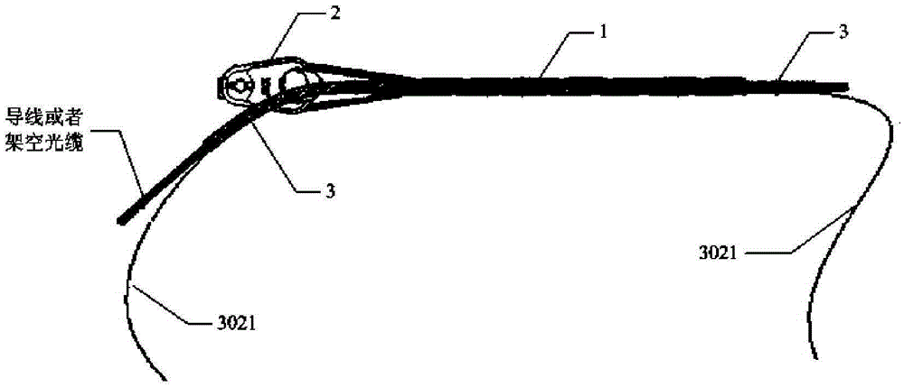 A pre-twisted tension clamp with monitoring function