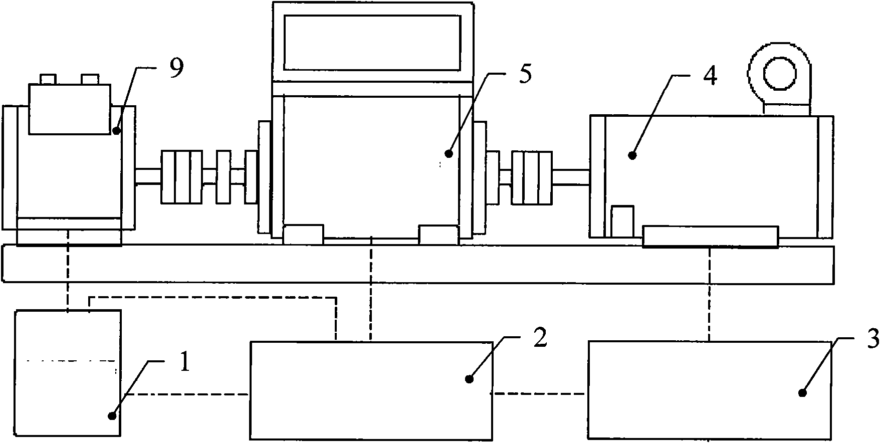 Method for testing parameters of synchronous motor and device for achieving same