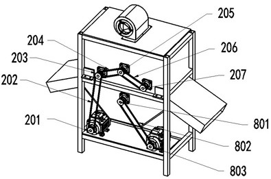 Differential speed crushing and screening method and device for Xihuangcao