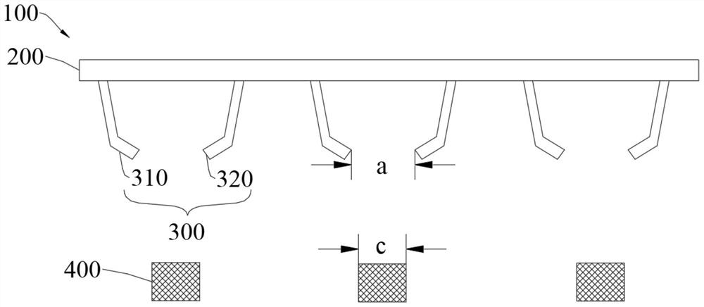 Transfer device of LED chip and manufacturing method of display panel