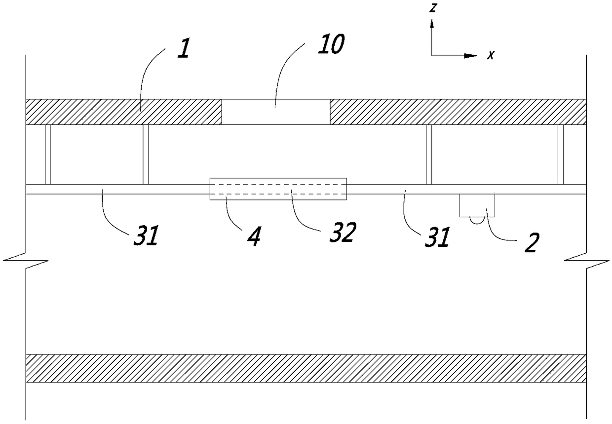 Polling rail of polling robot applied to pipe rack and pipe rack control system