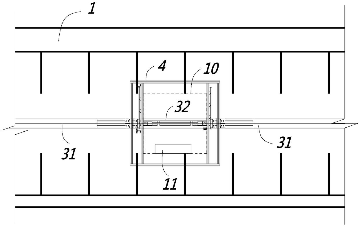 Polling rail of polling robot applied to pipe rack and pipe rack control system