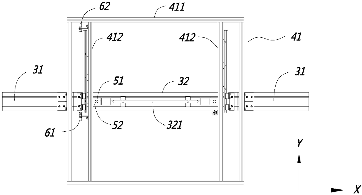 Polling rail of polling robot applied to pipe rack and pipe rack control system