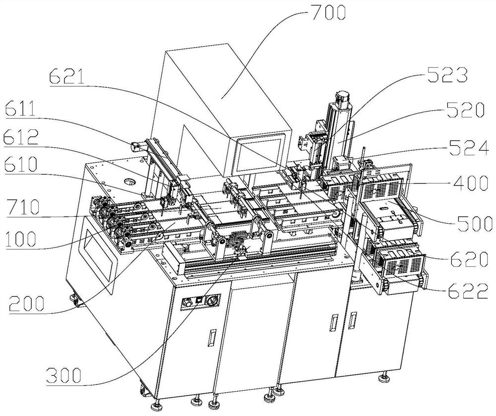 Feeding and discharging device of plasma cleaning equipment