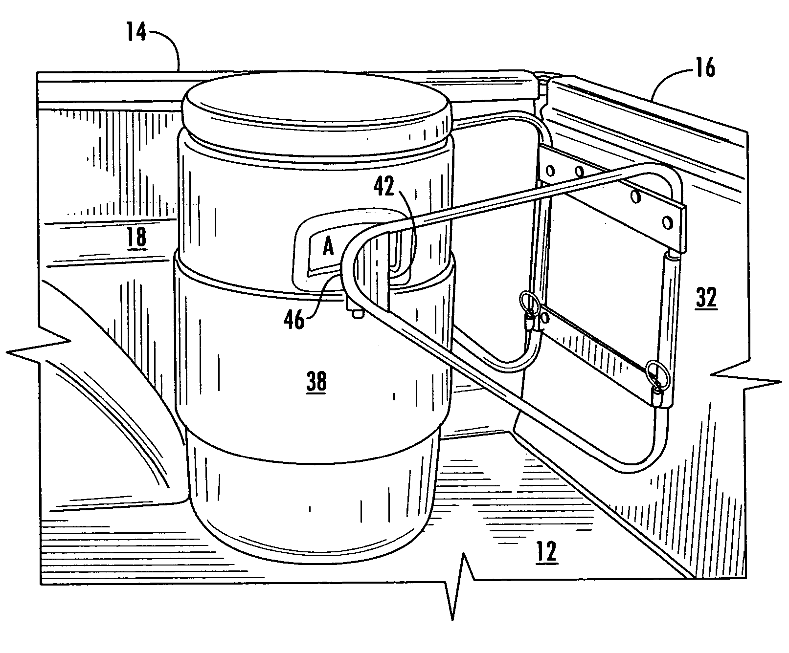 Portable beverage cooler retention device for vehicles with tailgates