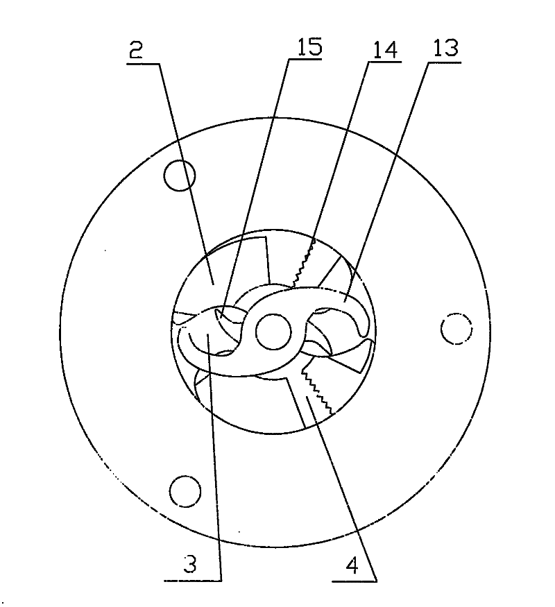 Centrifugal pump with cutting devices