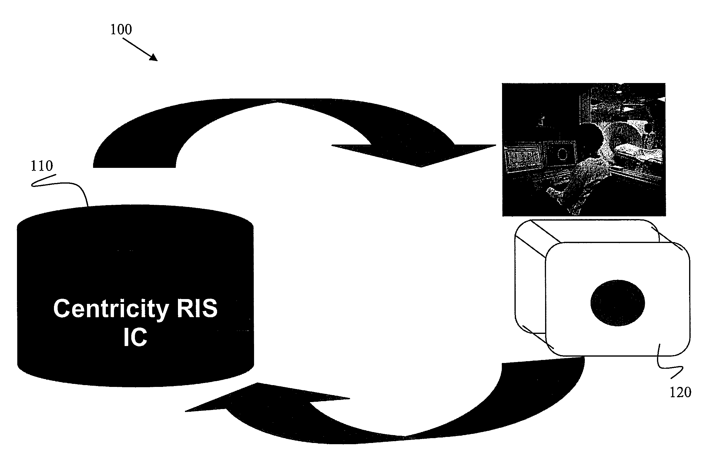 Ris browser for direct access to a radiology information system from a diagnostic imaging modality scanner console