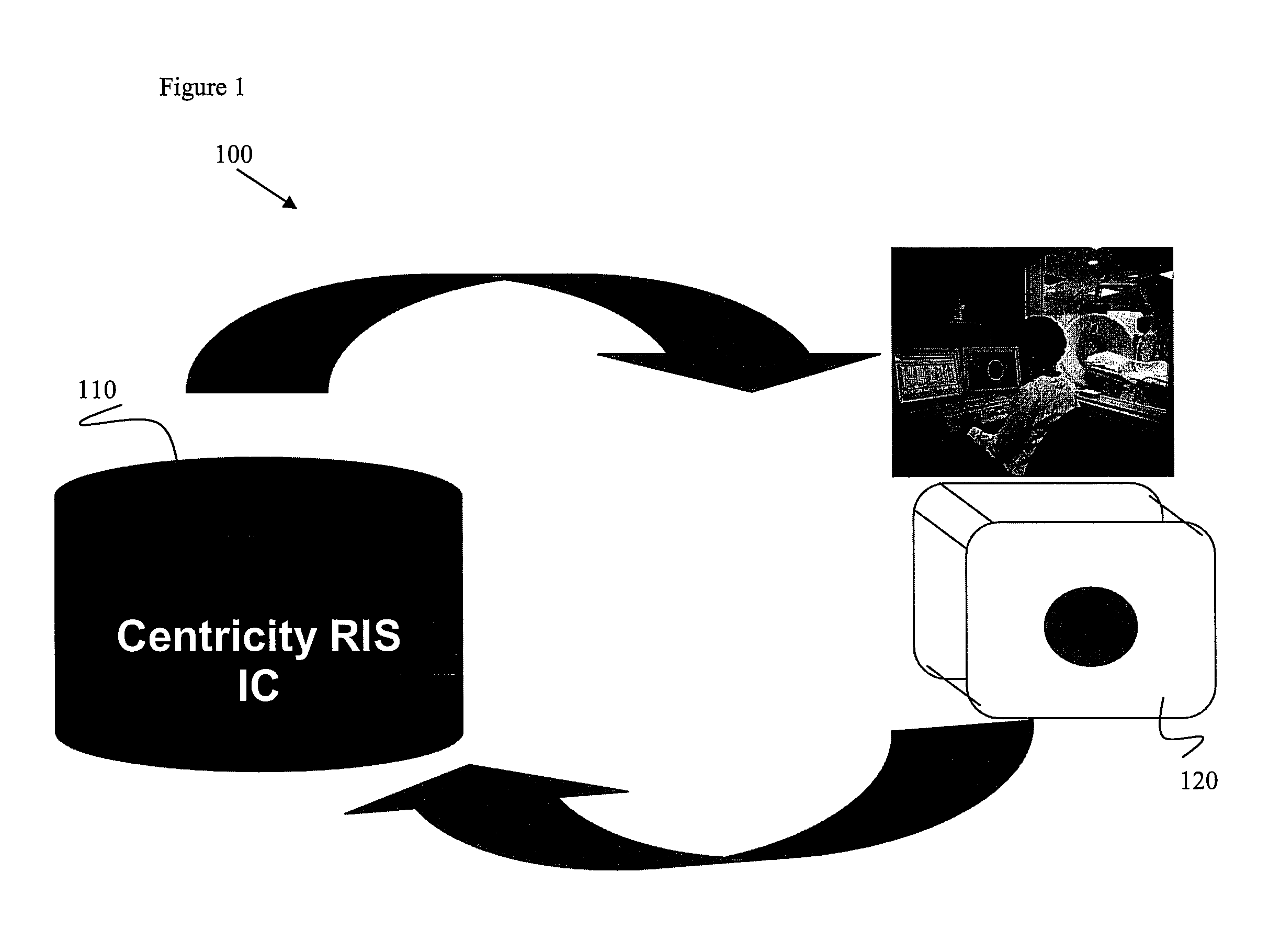 Ris browser for direct access to a radiology information system from a diagnostic imaging modality scanner console