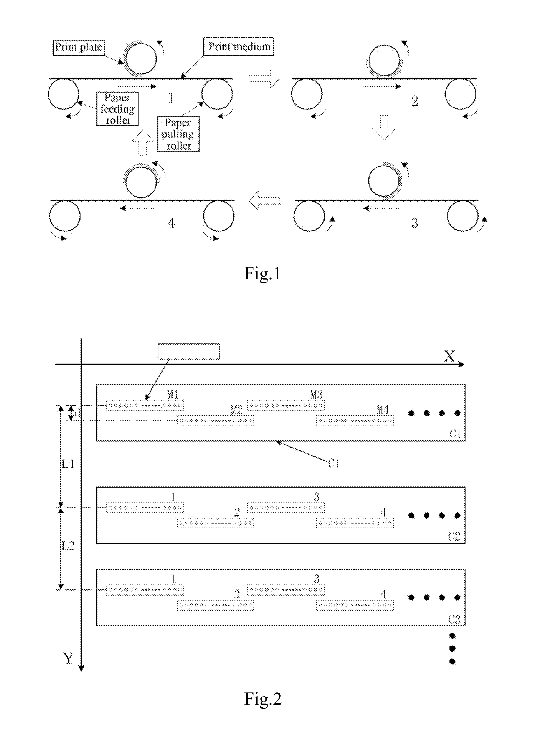 Method and apparatus for controlling multicolor overprint of intermittent print device