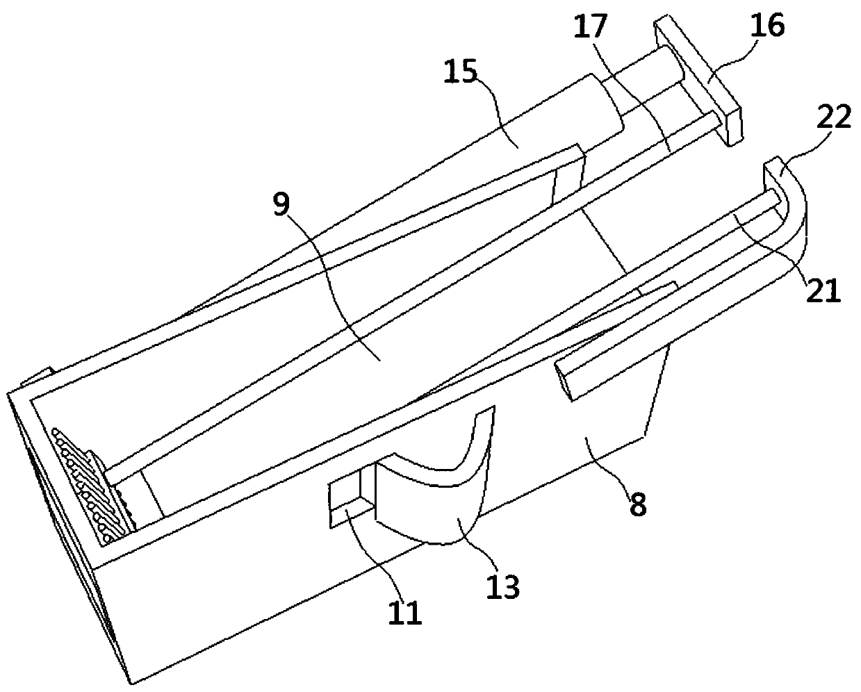 Riverway water pollution floating garbage cleaning and collecting device