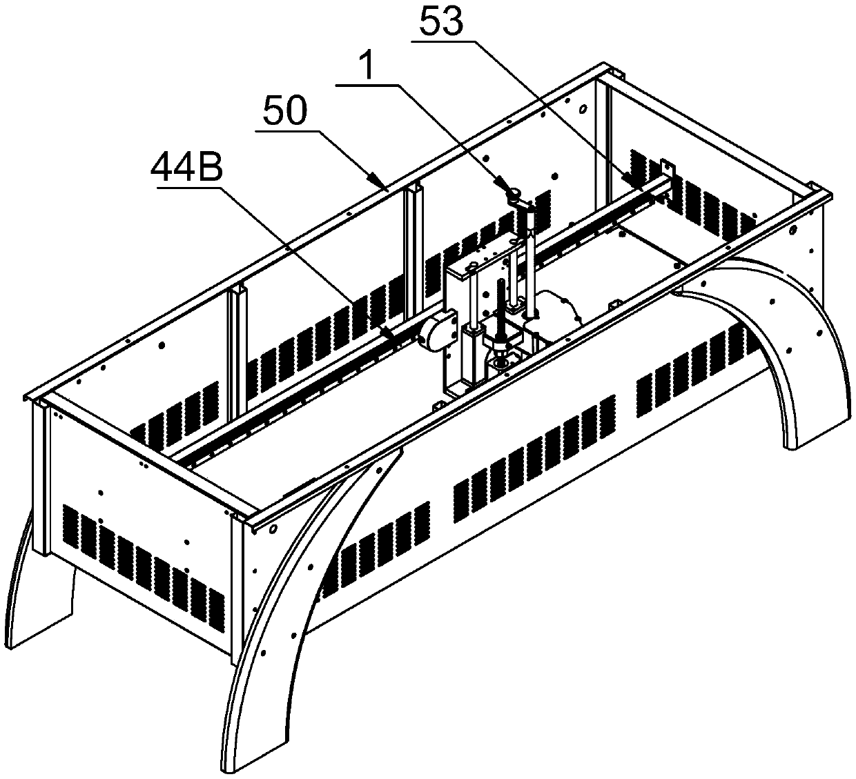 Dual-crankshaft forward-backward reciprocating cycloidal self-Tuina bed