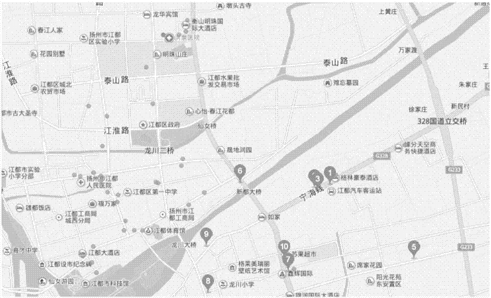 Address selecting and planning method for electric car charging station based on urban parking data