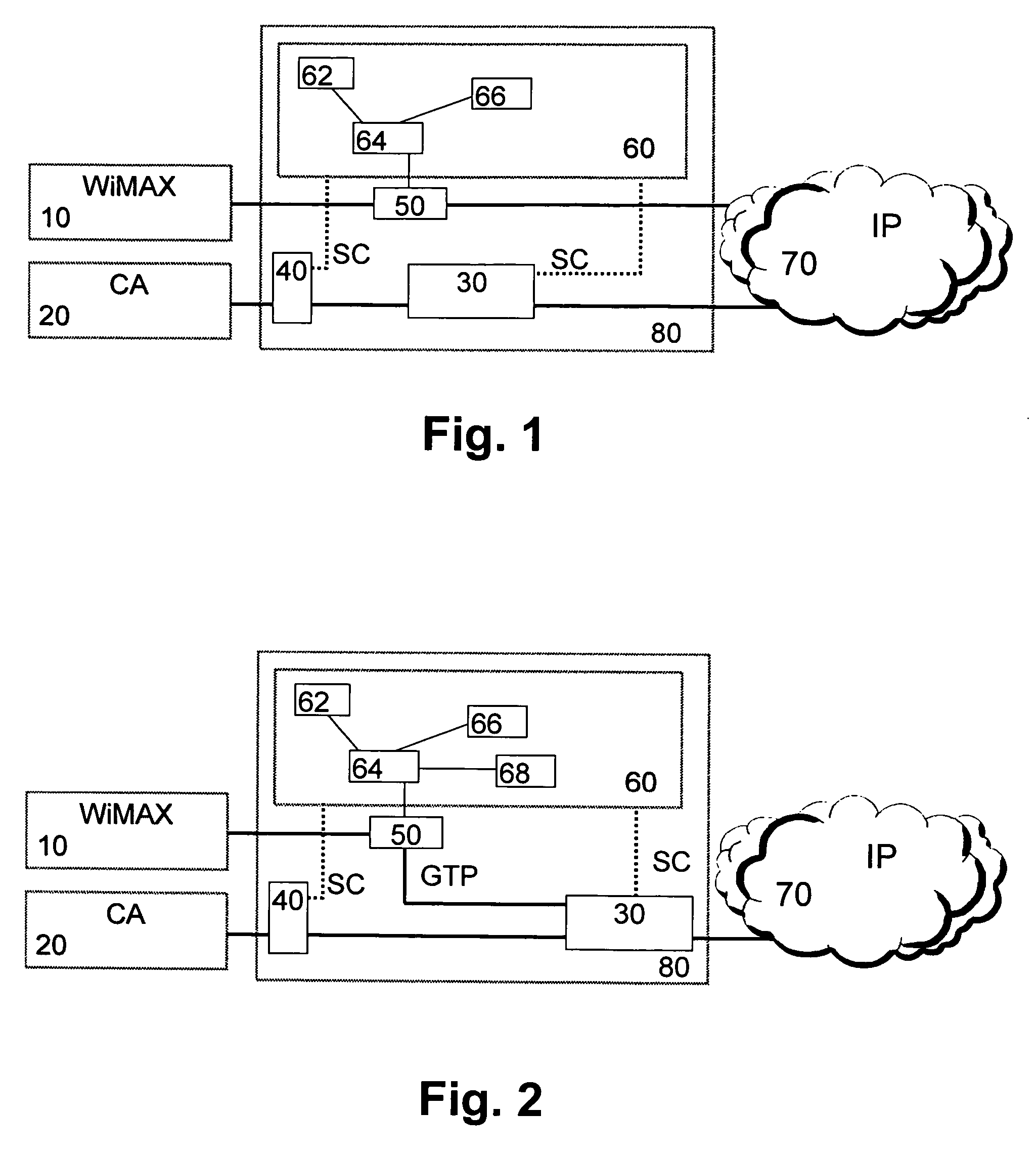 Interworking between wireless WAN and other networks