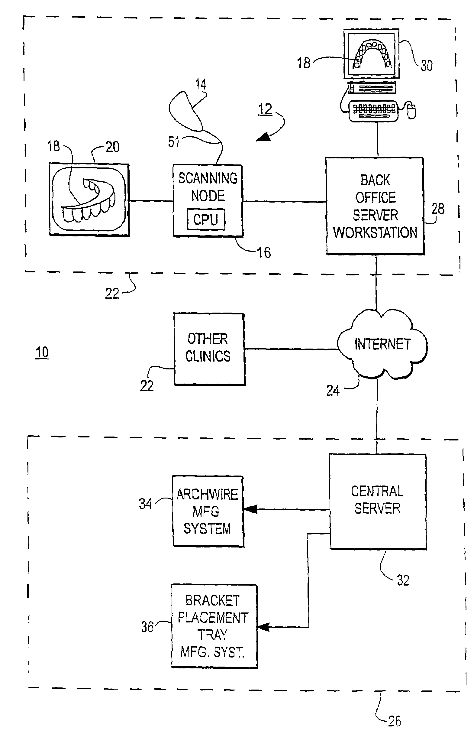 Method and apparatus for digitally evaluating insertion quality of customized orthodontic arch wire