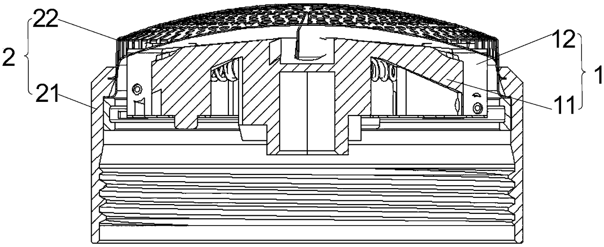 Shaver and rotating cutting knife head thereof