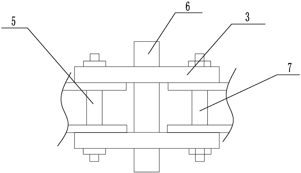 Connector for drilling machine propelling chain, and drilling machine propelling chain