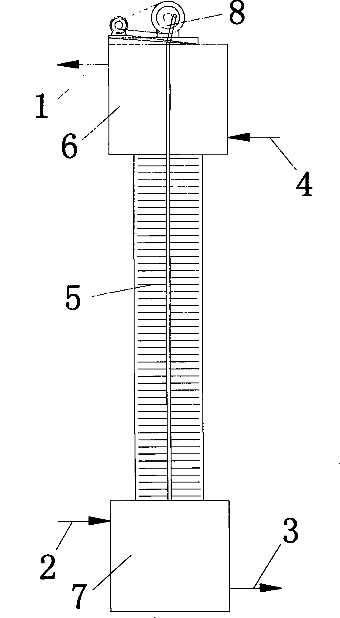 Method for extracting and purifying normal uranium with vibrating screen plate column