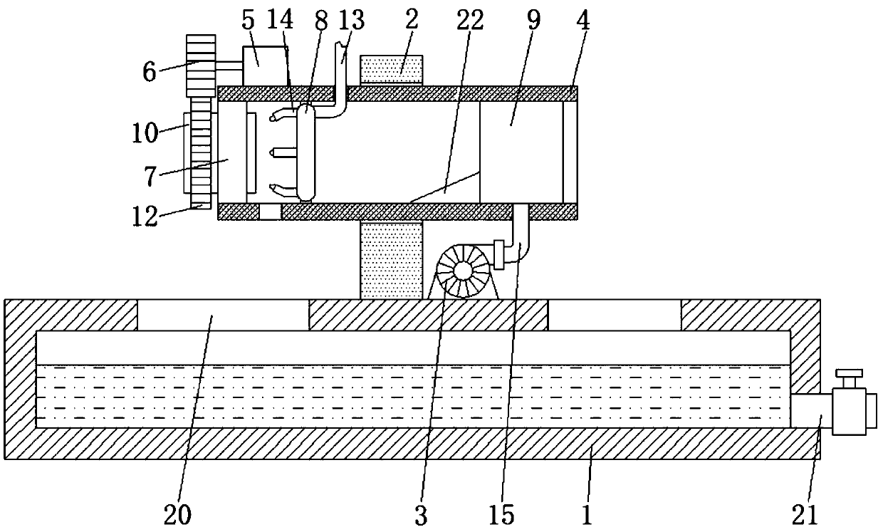 Machining cleaning device for flame-retardant belt of cable