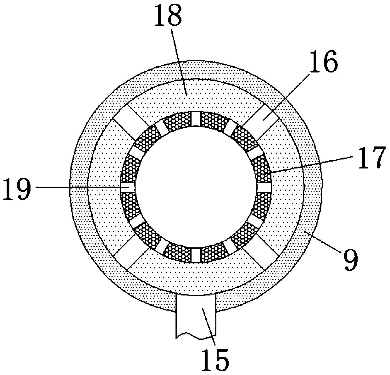 Machining cleaning device for flame-retardant belt of cable