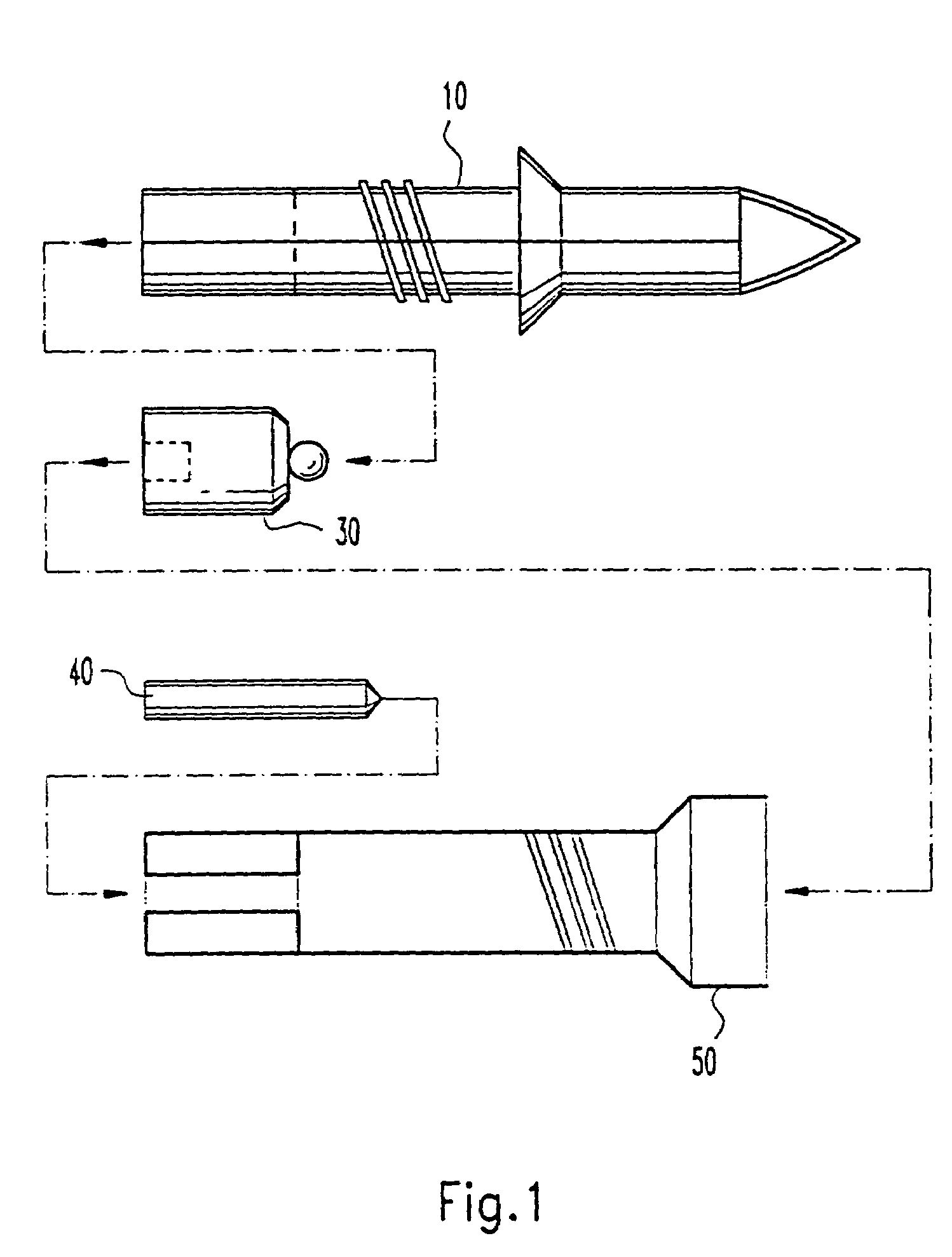 Device for taking and examining samples