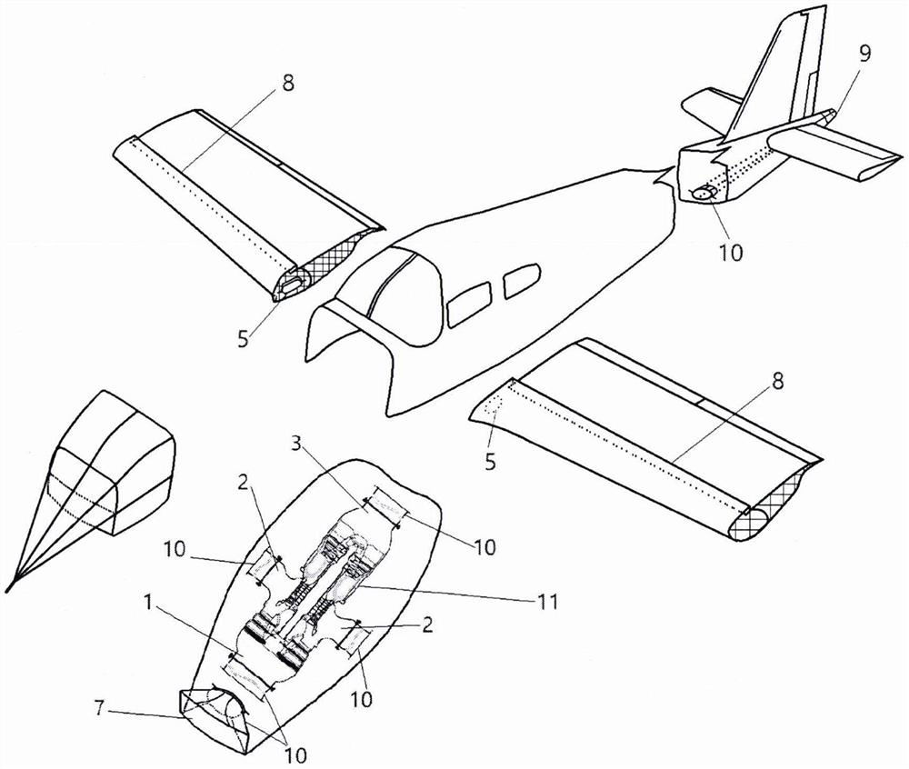 Pneumatic fixed-wing aircraft