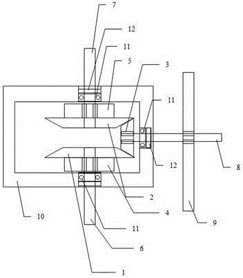 Power conversion device with swing rotation changed into unidirectional rotation