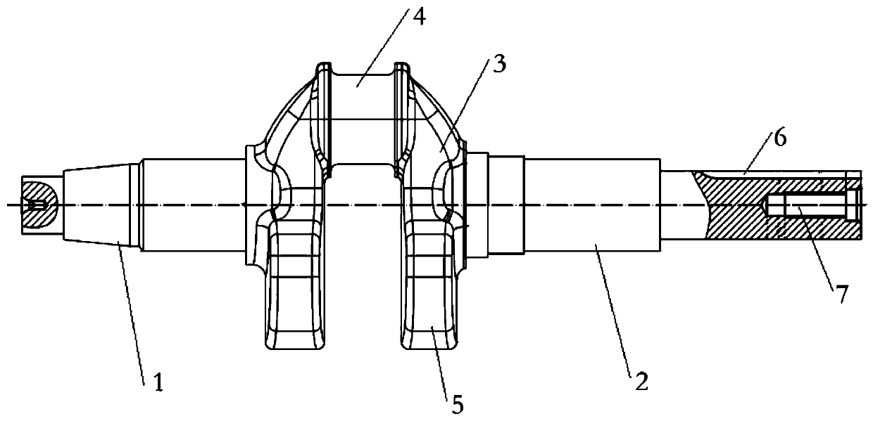 Crankshaft machining method