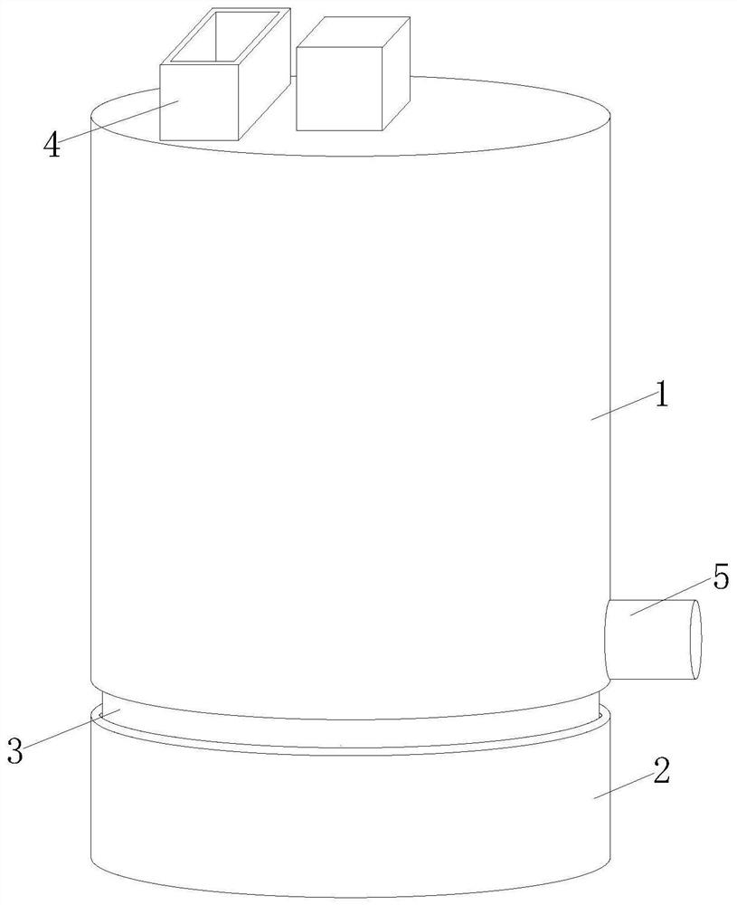 Shaking stirring type mixing device for raw materials of chemical fertilizer