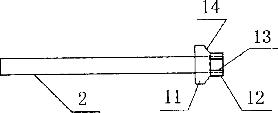 Steel bar anchoring device and construction method thereof