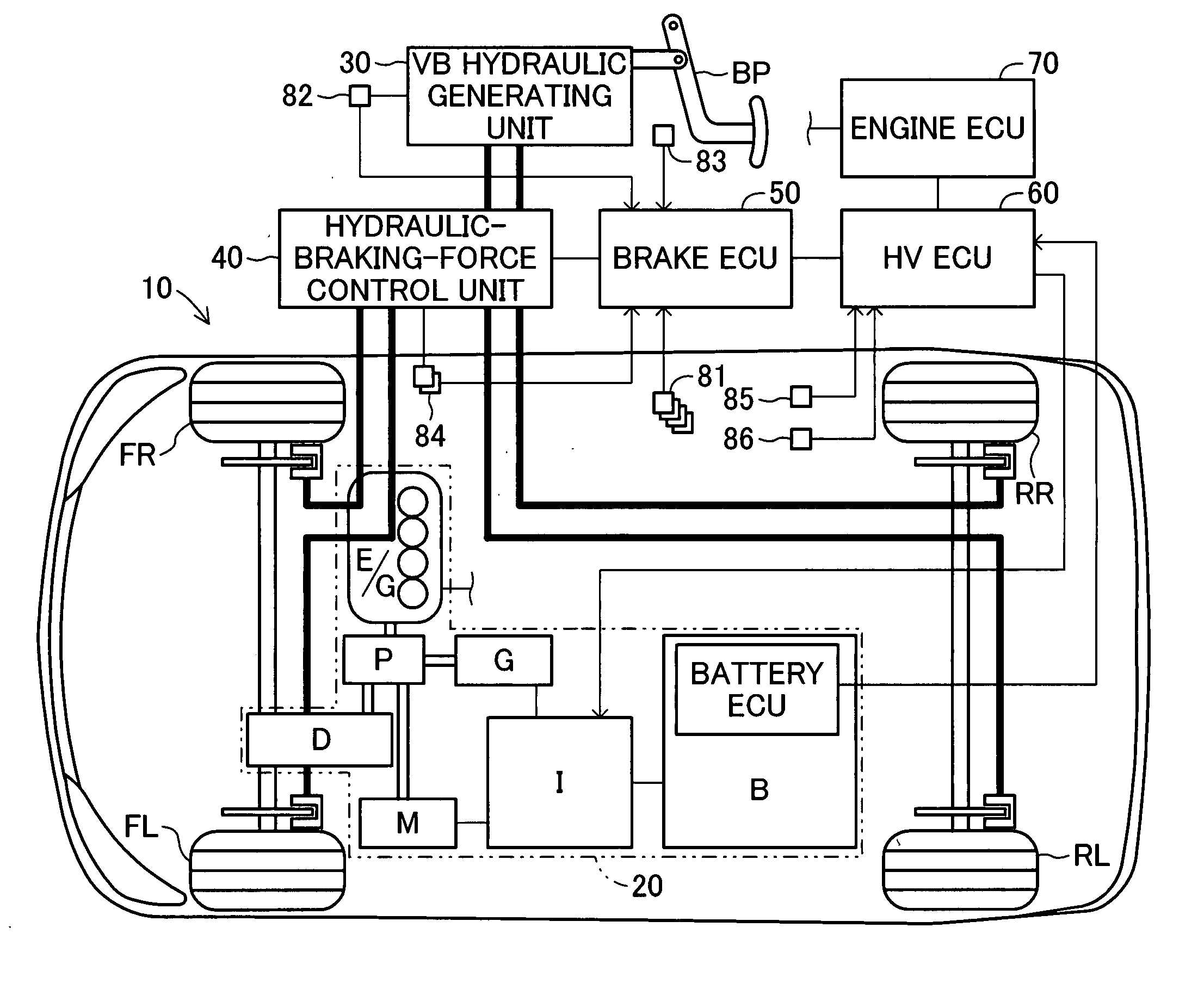 Vehicle-brake control unit