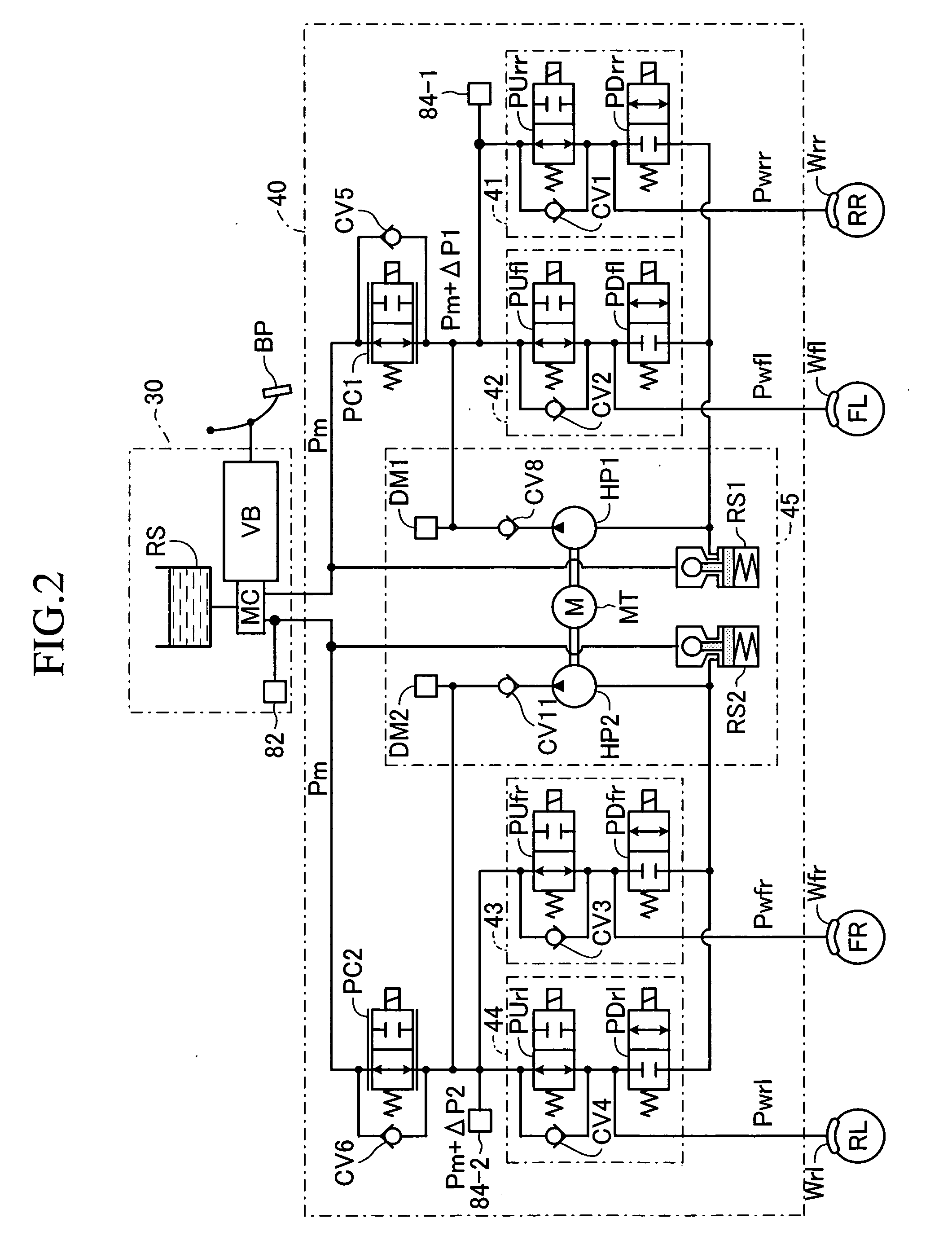 Vehicle-brake control unit