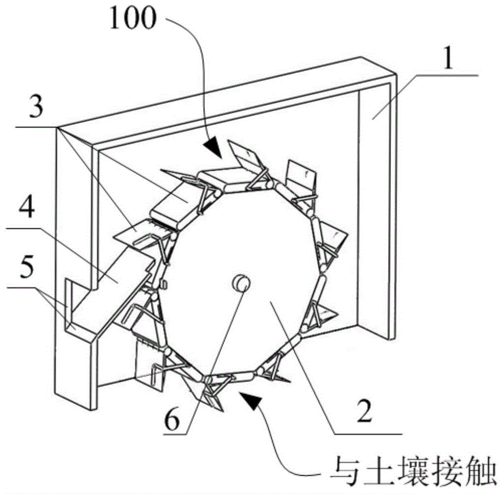 Soil sample linearly collecting method and soil sampling device