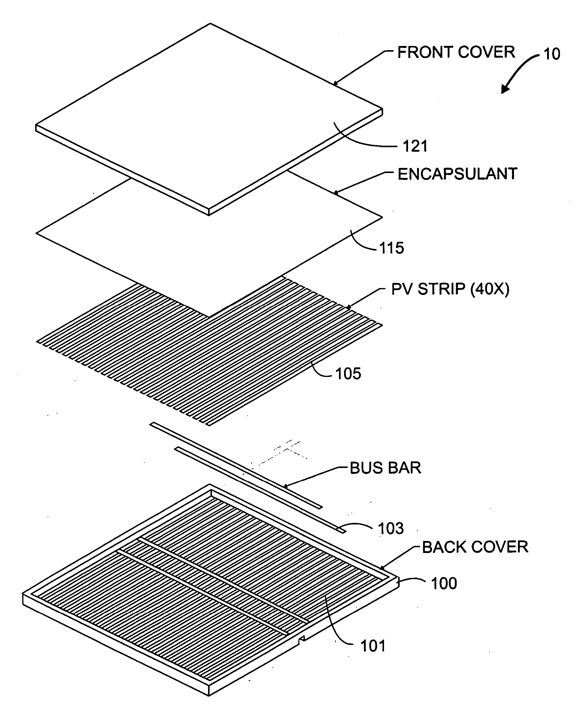 Method and system for assembling a solar cell using a plurality of photovoltaic regions