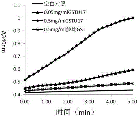 Tobacco glutathione transferase gene and application thereof