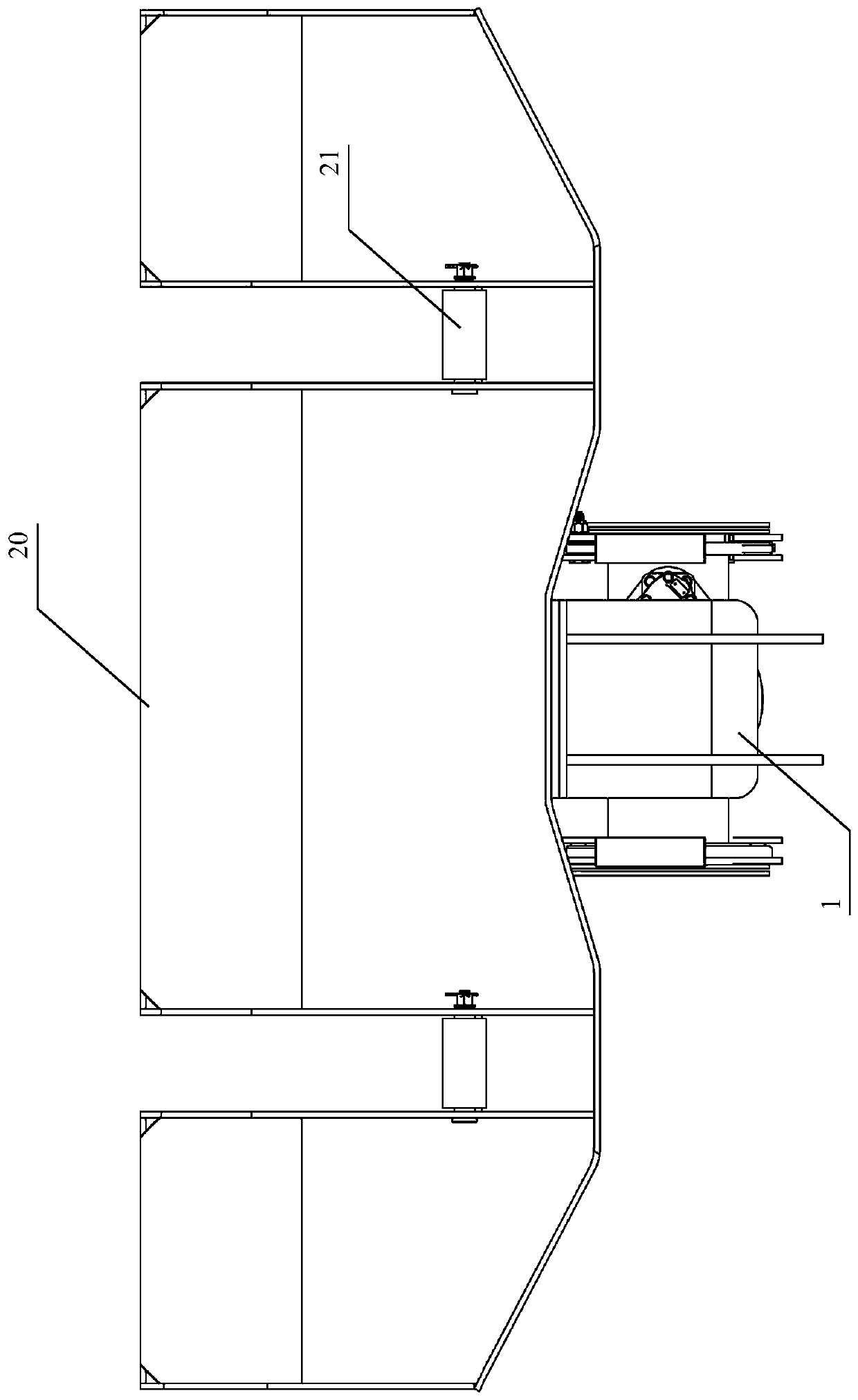 A railway pillow changing device and its working method