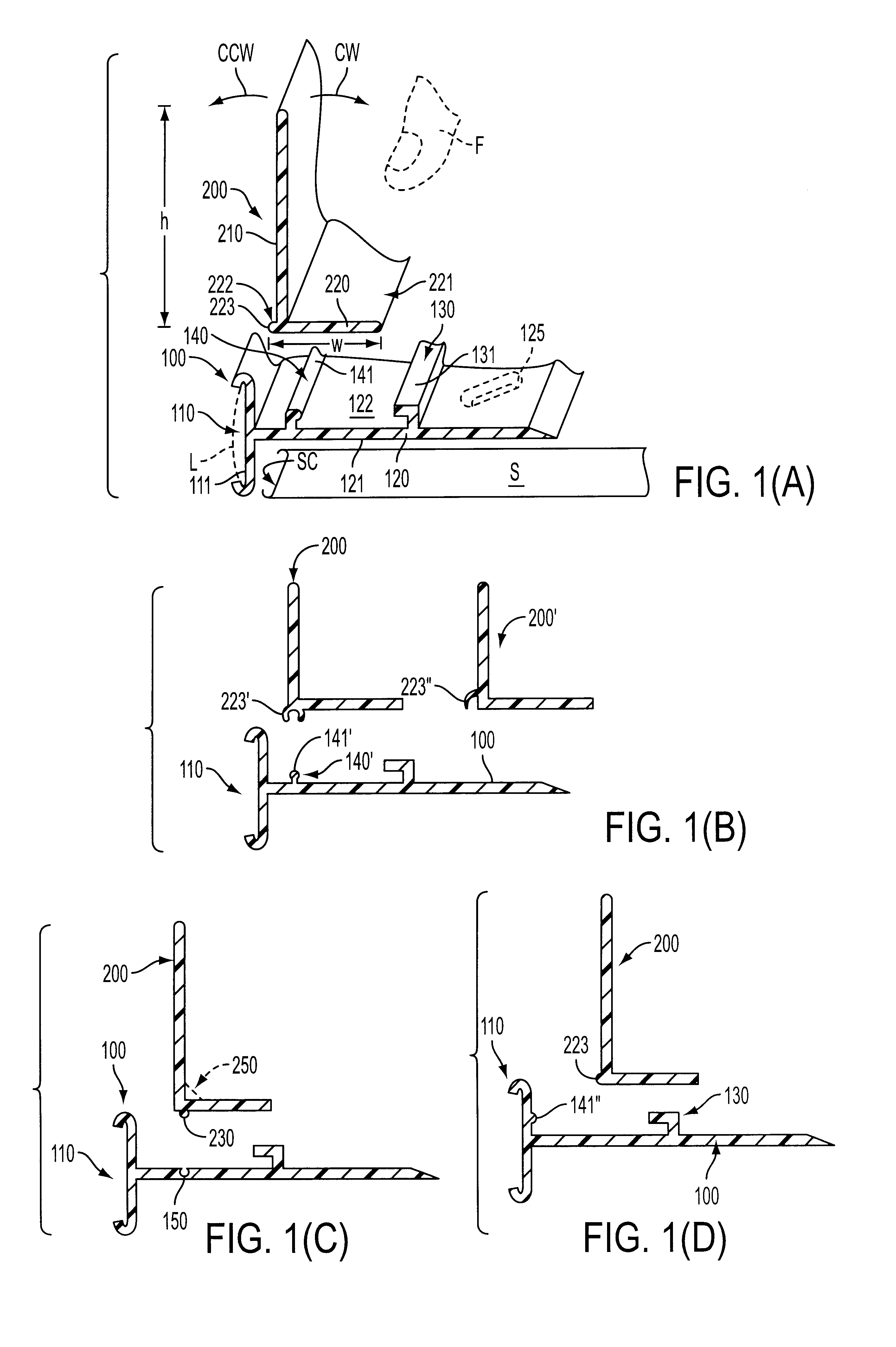 Shelf-front assembly for labeling and retaining products