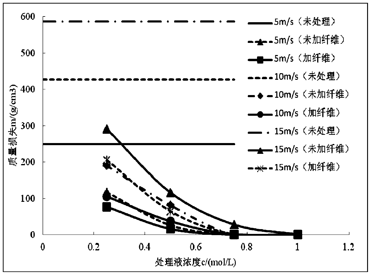 A composite sand-fixing model and its preparation method and application