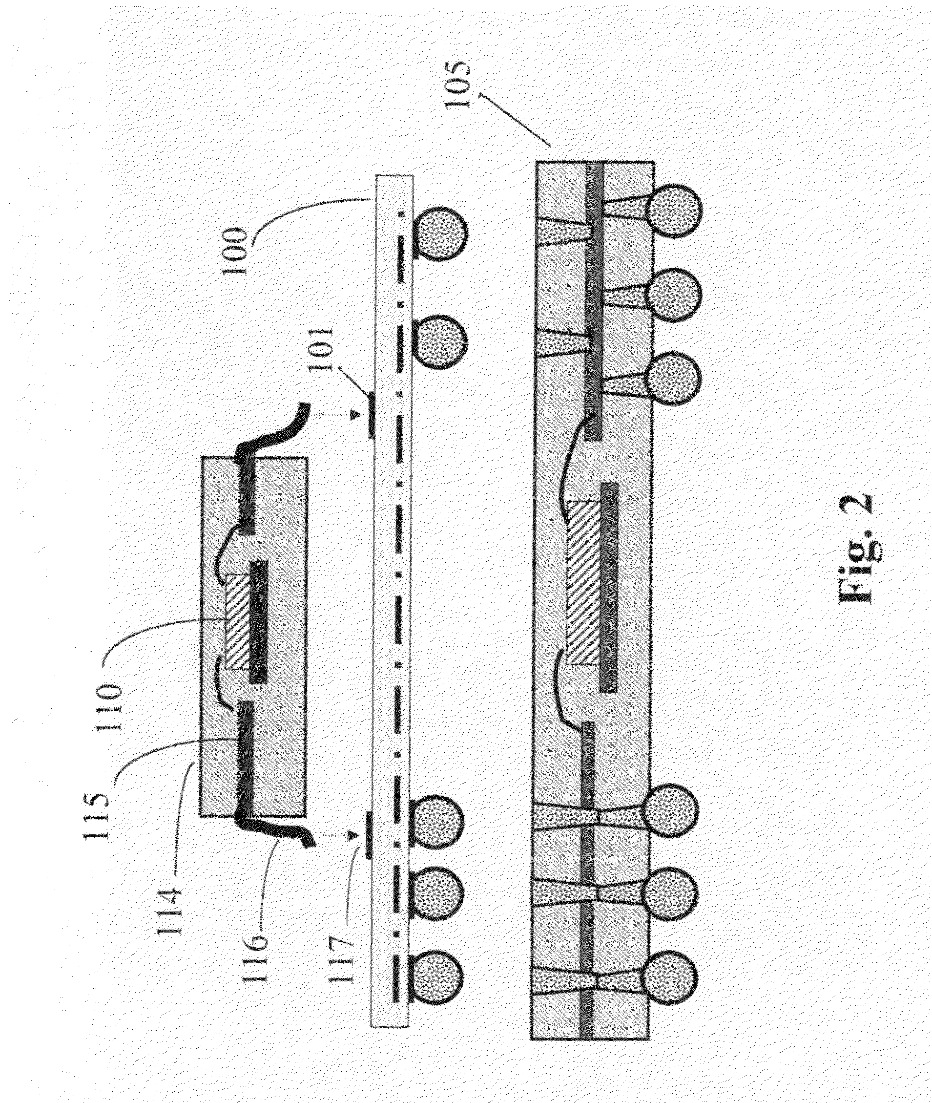 Package-to-package stacking by using interposer with traces, and or standoffs and solder balls