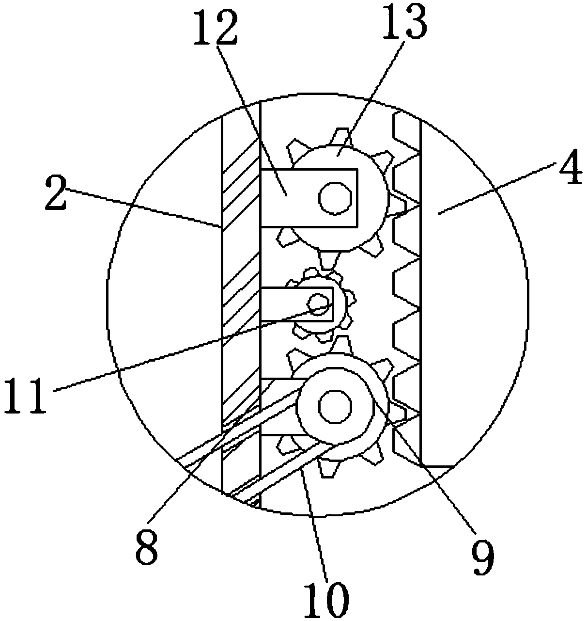 Adjustable spraying device for garden greening