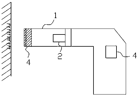 Probe structure for infrared forehead thermometer